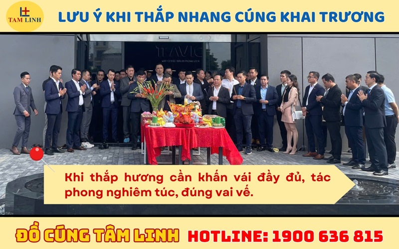 Lưu ý khi thắp nhang cúng khai trương để tránh điều xui rủi
