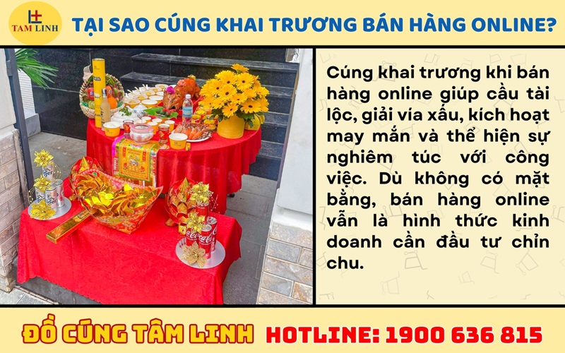 Tại sao nên cúng khai trương khi bán hàng online?