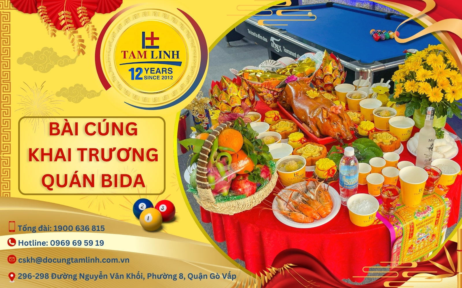 bài cúng khai trương quán bida