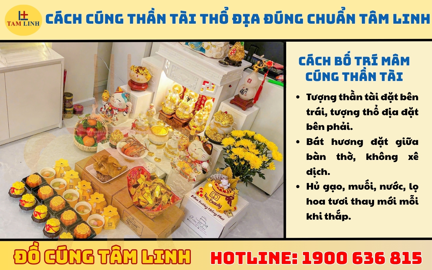Cách cúng thần tài thổ địa đúng chuẩn tâm linh