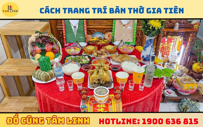 Cách trang trí bàn thờ gia tiên