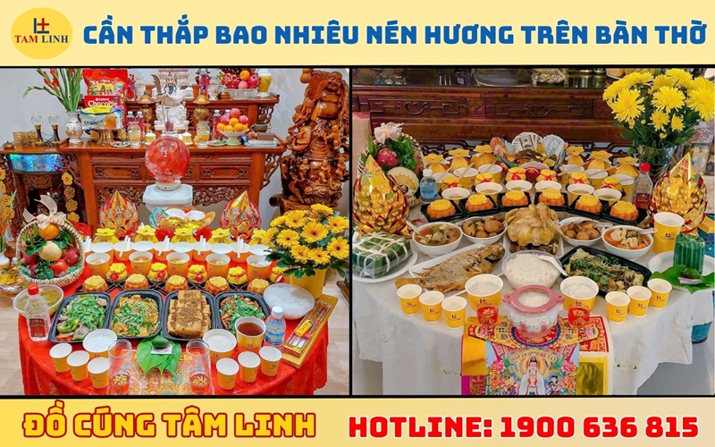 Cần thắp bao nhiêu nén hương trên bàn thờ