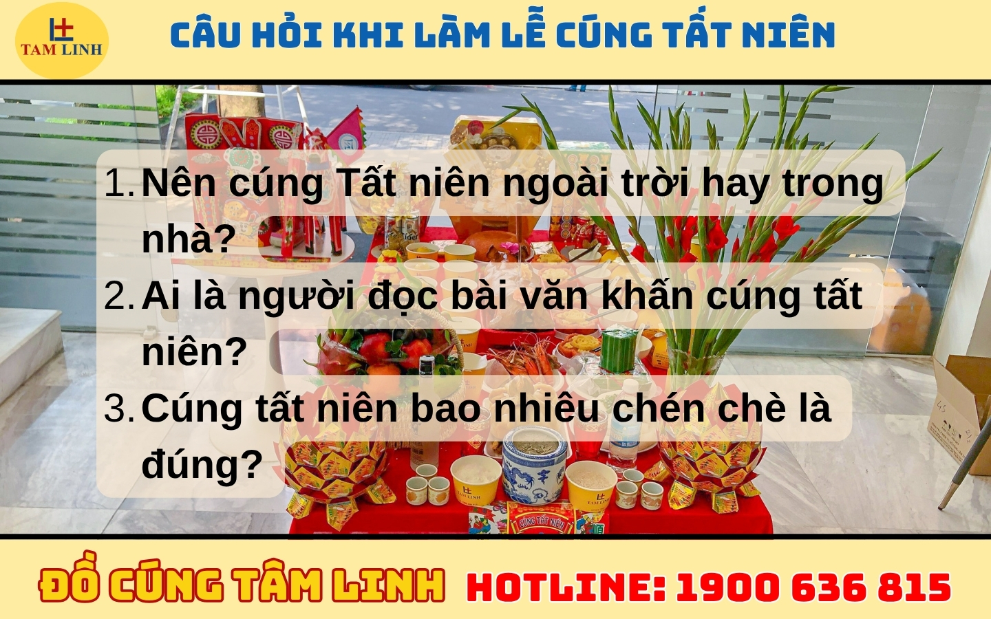 Câu hỏi khi làm lễ cúng tất niên