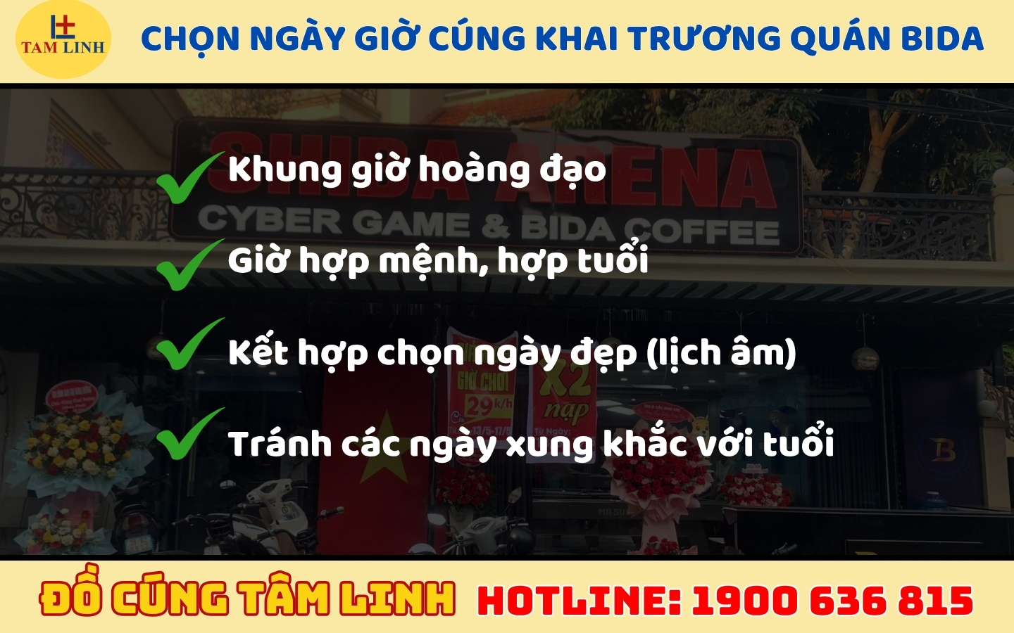 chọn ngày giờ cúng khai trương quán bida, clb bida 