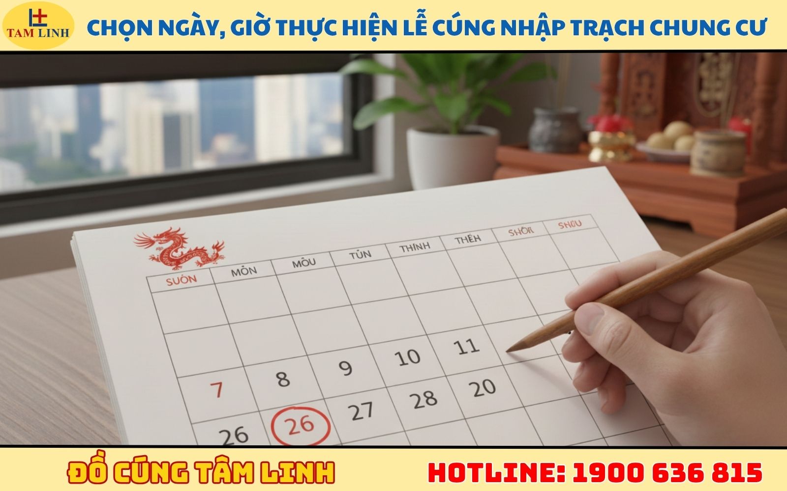 Chọn ngày, giờ thực hiện lễ cúng nhập trạch chung cư