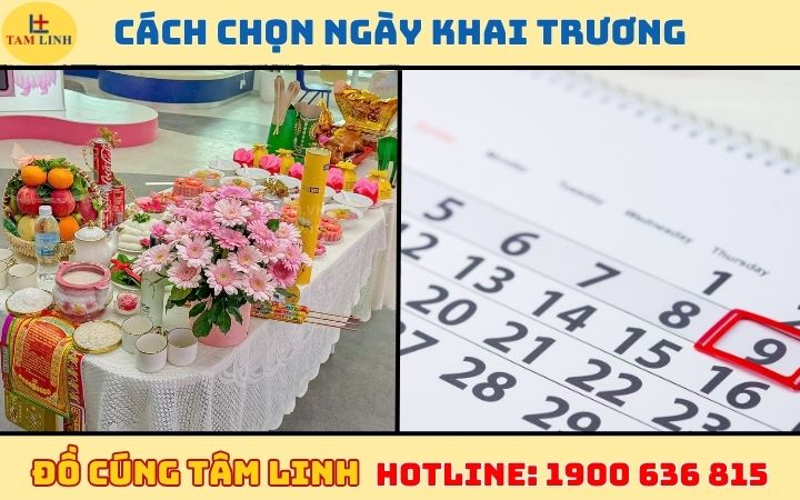 chon ngay khai truong