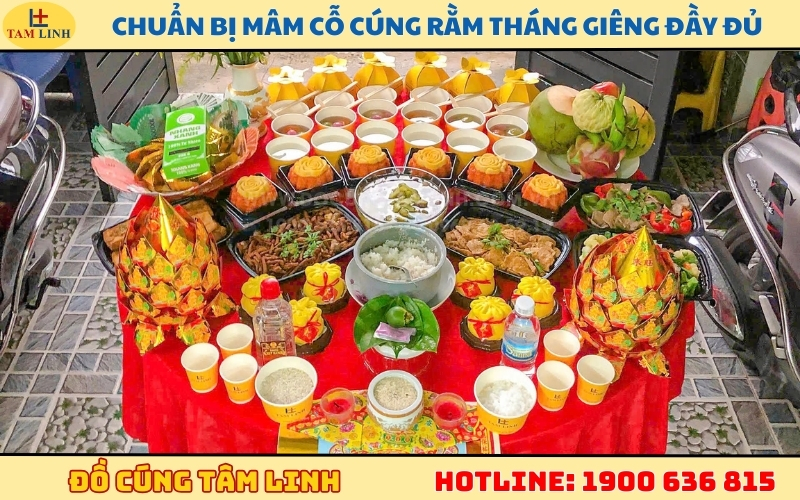 Chuẩn bị mâm cỗ cúng Rằm tháng Giêng đầy đủ