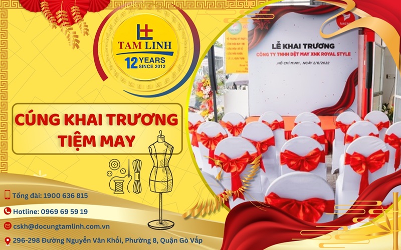 cúng khai trương tiệm may