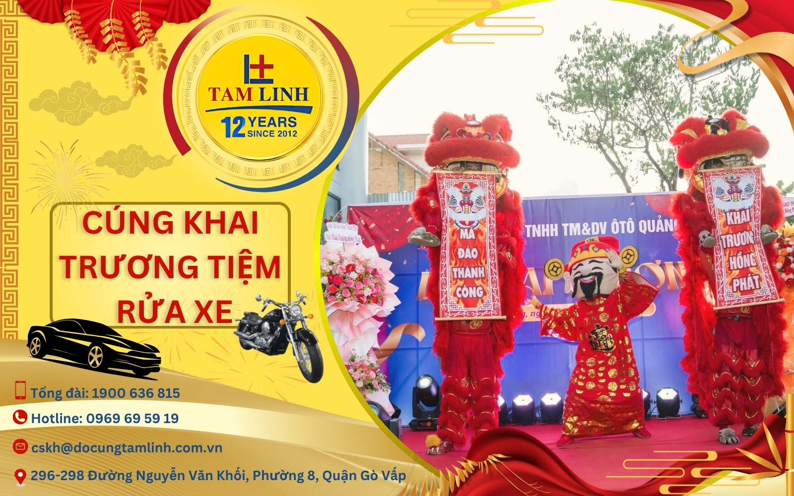 Cách cúng khai trương gara, tiệm rửa xe, sửa xe máy, ôtô CHUẨN 2025