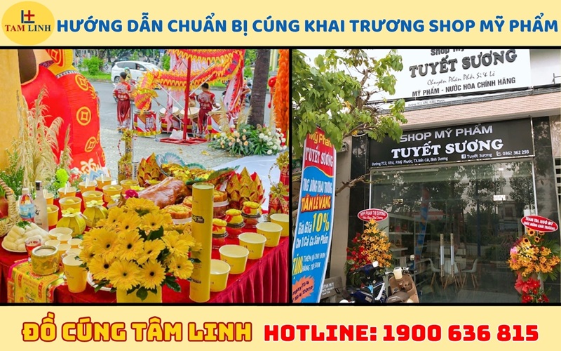Hướng dẫn chuẩn bị cúng khai trương shop mỹ phẩm