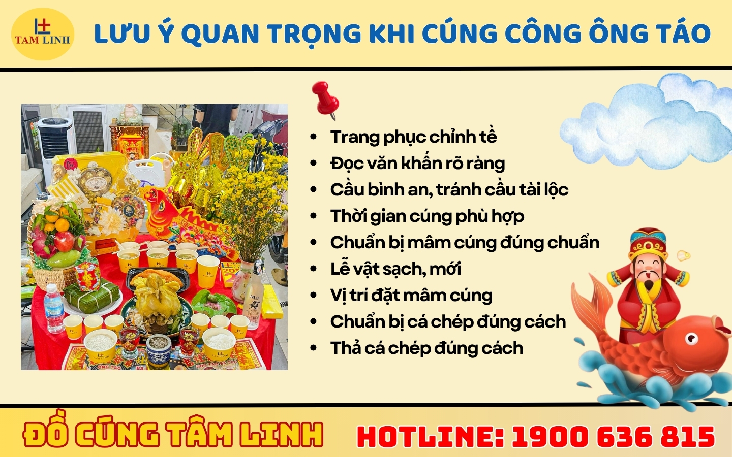 Lưu ý quan trọng khi cúng Ông Công Ông Táo
