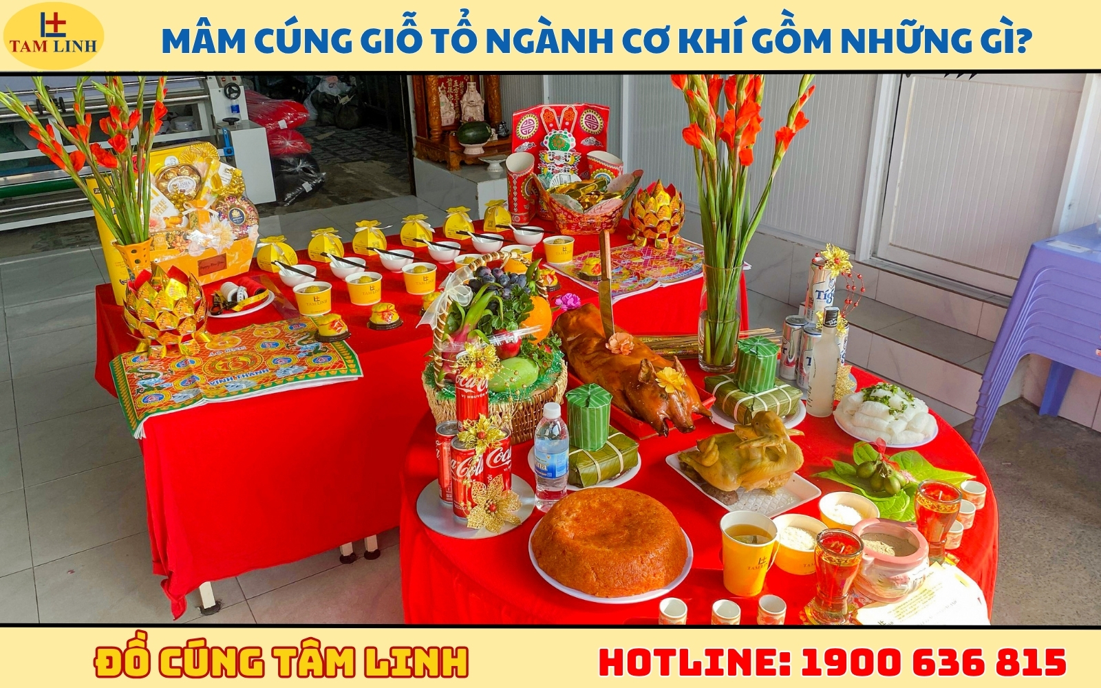 Mâm cúng giỗ tổ ngành cơ khí gồm những gì