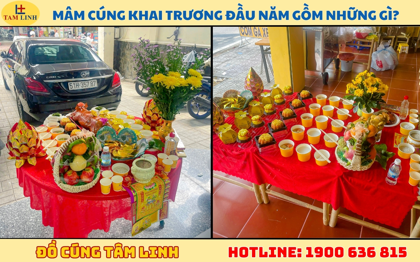 Mâm cúng khai trương đầu năm gồm những gì