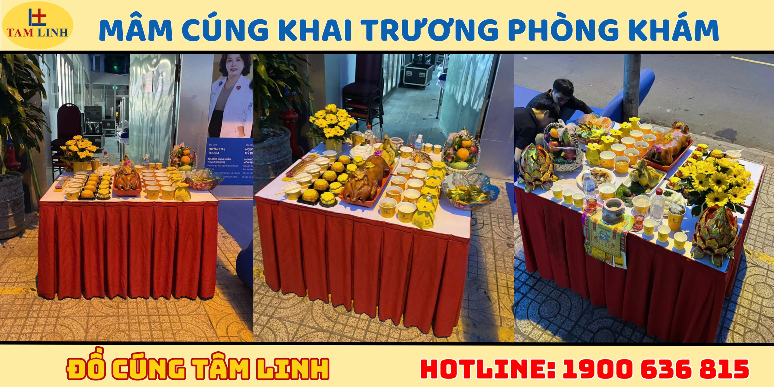 Mâm cúng khai trương phòng khám