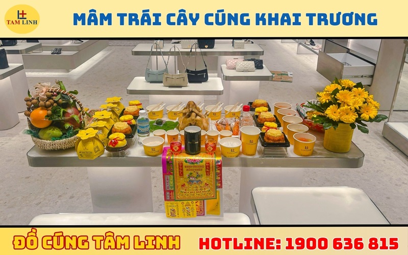 Mâm trái cây cúng khai trương