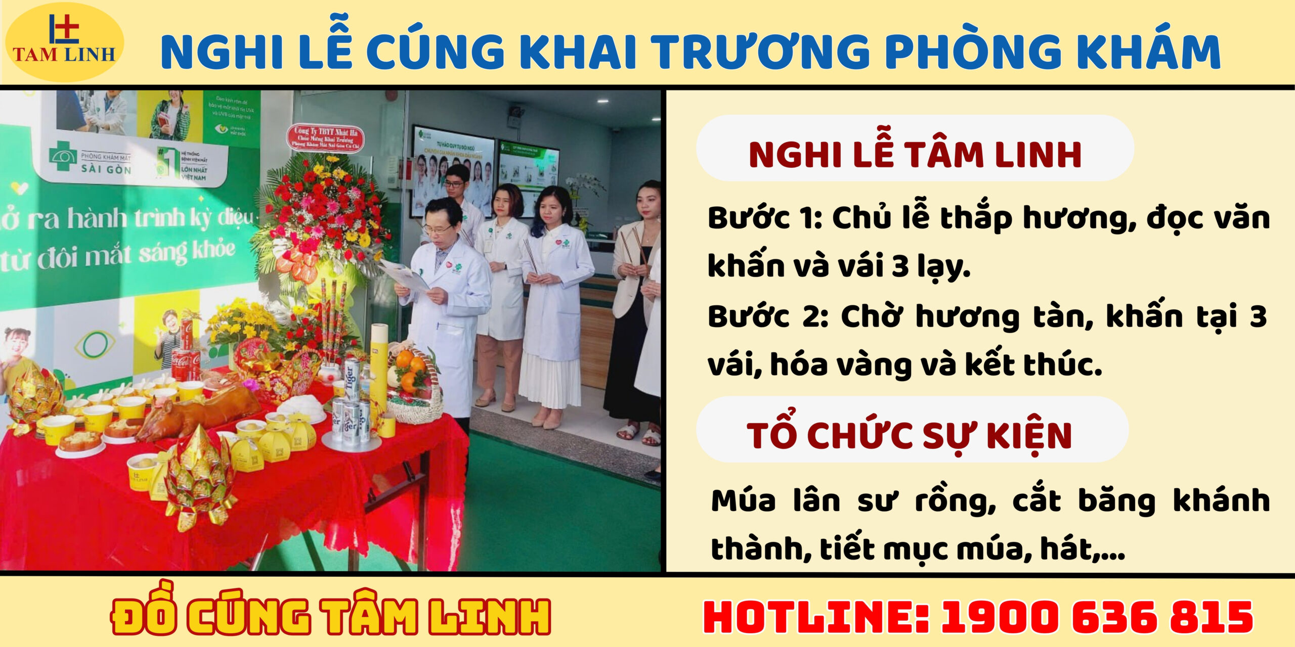 Nghi lễ cúng khai trương phòng khám 