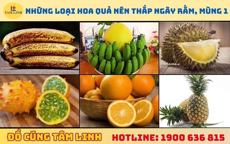 Những loại hoa quả nên lựa chọn để thắp hương ngày rằm, mùng 1