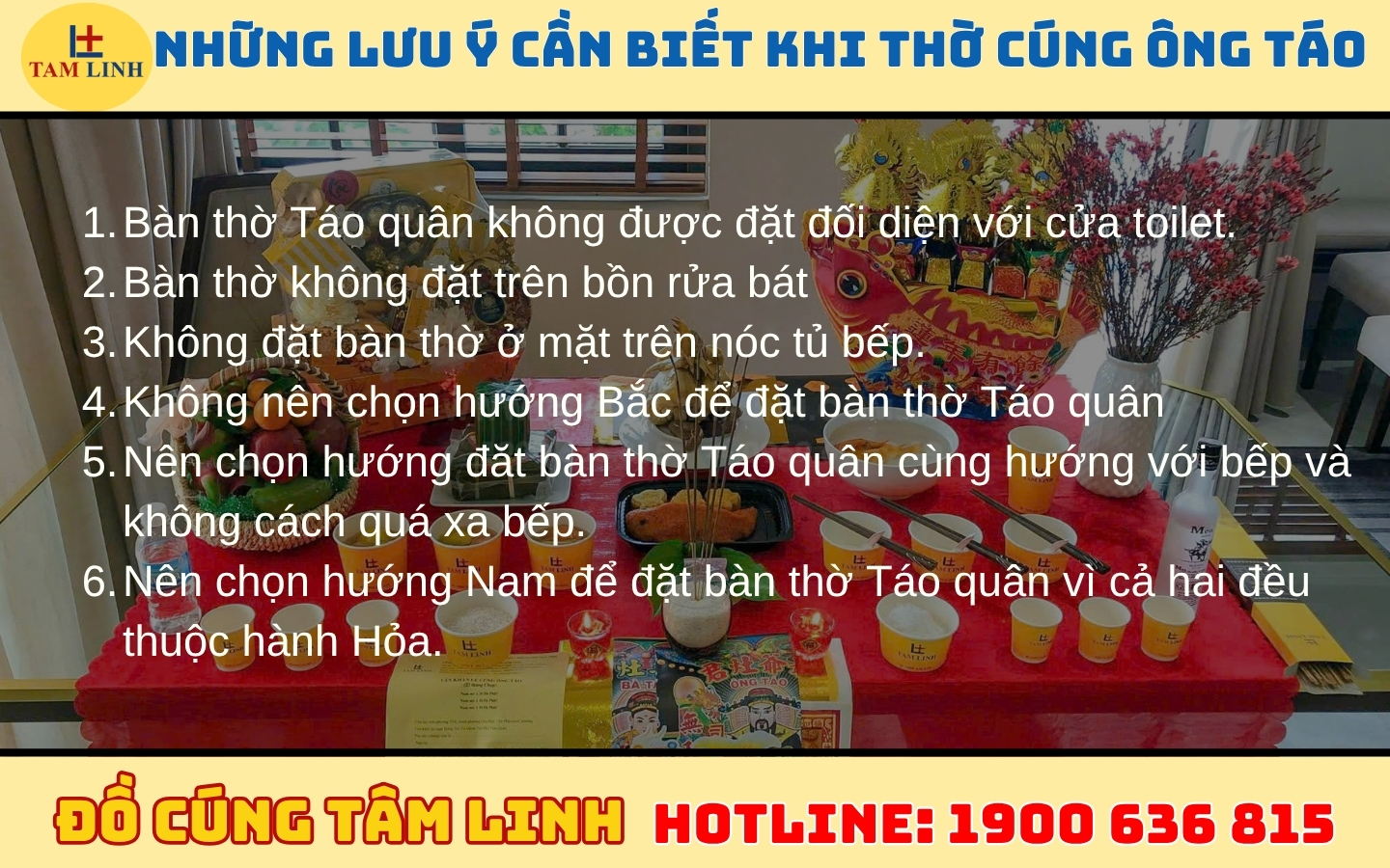 Những lưu ý cần biết khi thờ cúng ông Táo