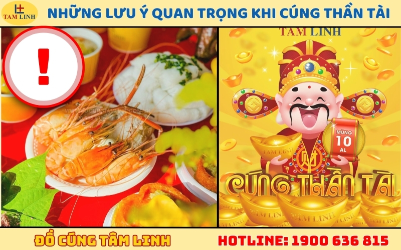 Những lưu ý quan trọng khi cúng Thần Tài