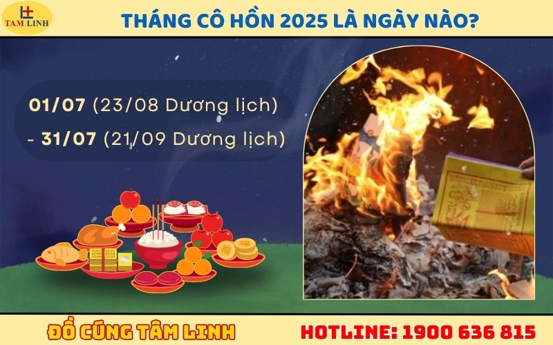 Tháng cô hồn 2025 là ngày nào