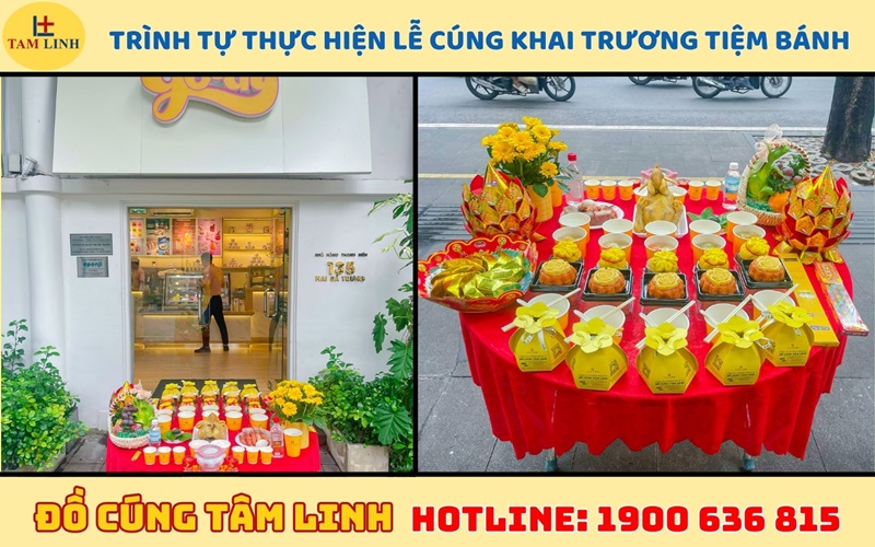 Trình tự thực hiện lễ cúng khai trương tiệm bánh