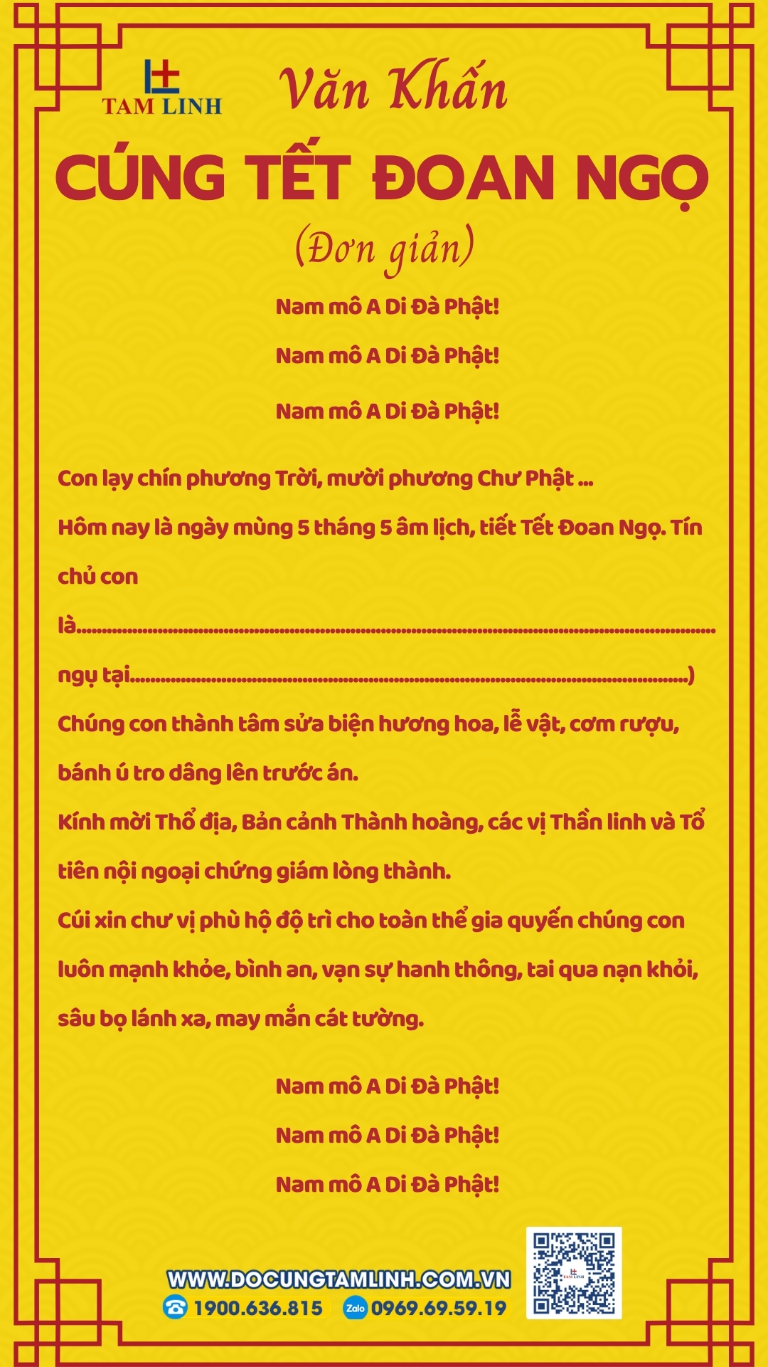 van khan cung tet doan ngo don gian