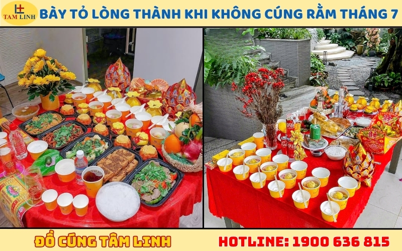 bày tỏ lòng thành khi không cúng Rằm tháng 7
