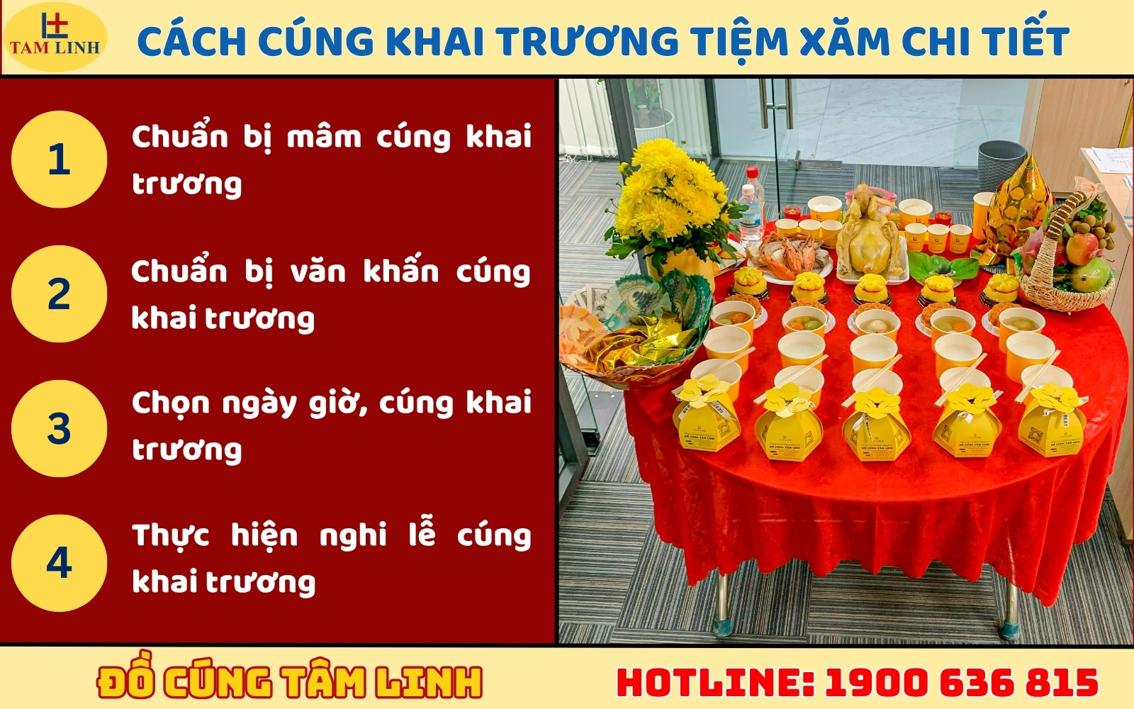 Cách cúng khai trương tiệm xăm chi tiết