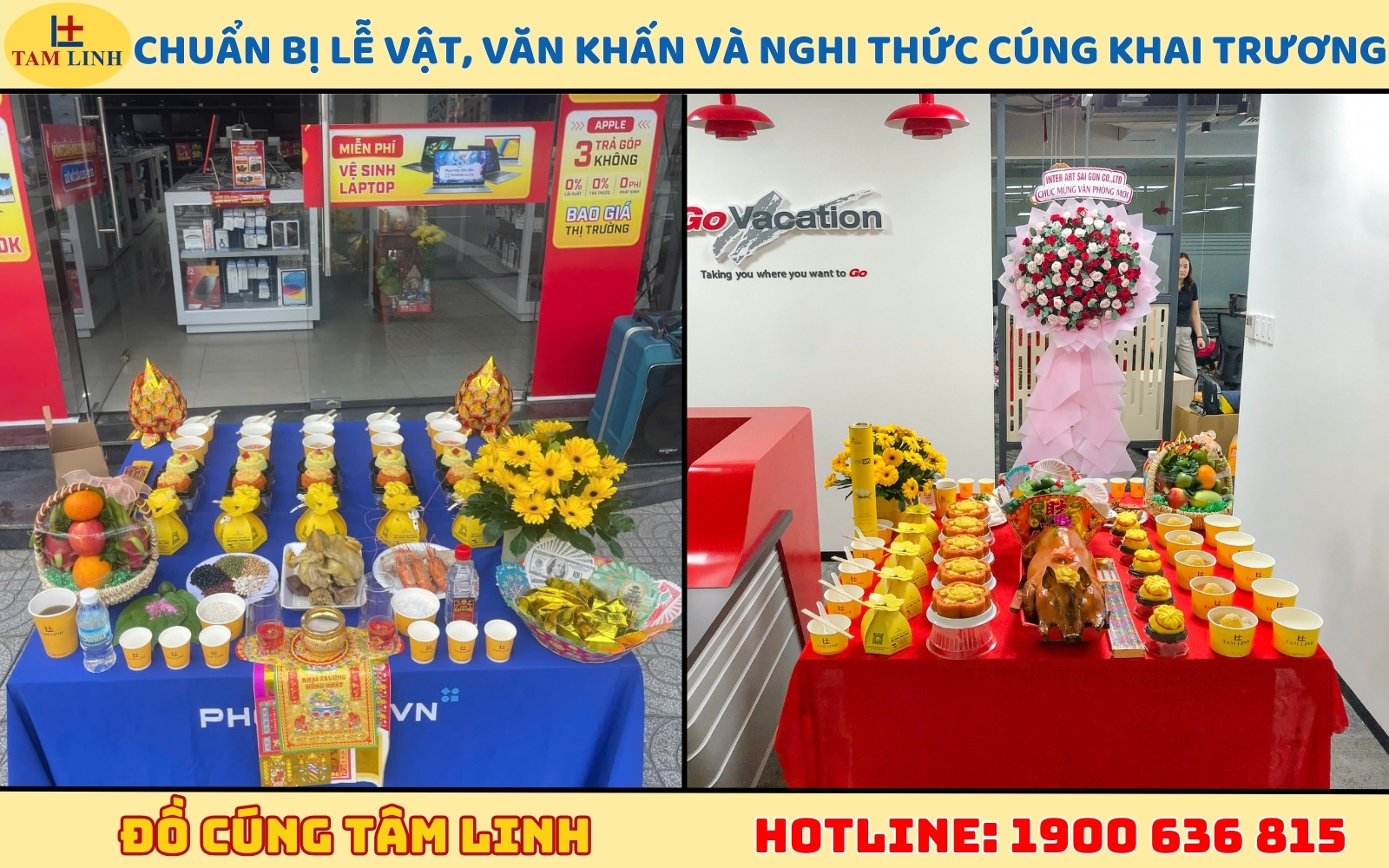 Chuẩn bị lễ vật, văn khấn và nghi thức cúng khai trương