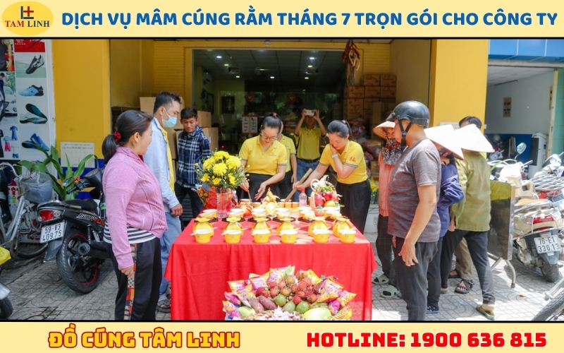 Dịch vụ mâm cúng Rằm tháng 7 trọn gói cho công ty
