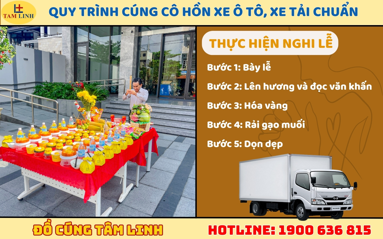 Quy Trình Cúng cô hồn xe ô tô, xe tải chuẩn