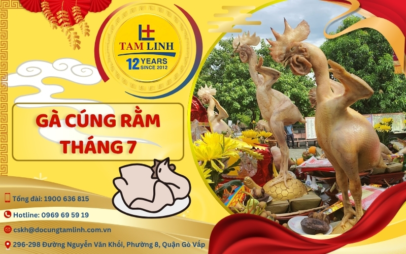 gà cúng rằm tháng 7