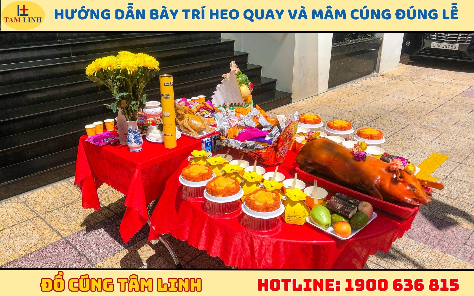 Hướng dẫn bày trí heo quay và mâm cúng đúng lễ