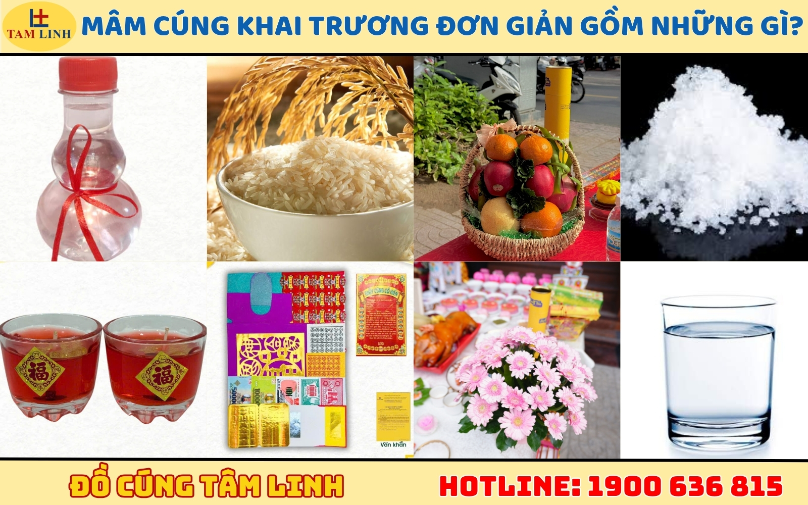 Mâm cúng khai trương đơn giản gồm những gì?