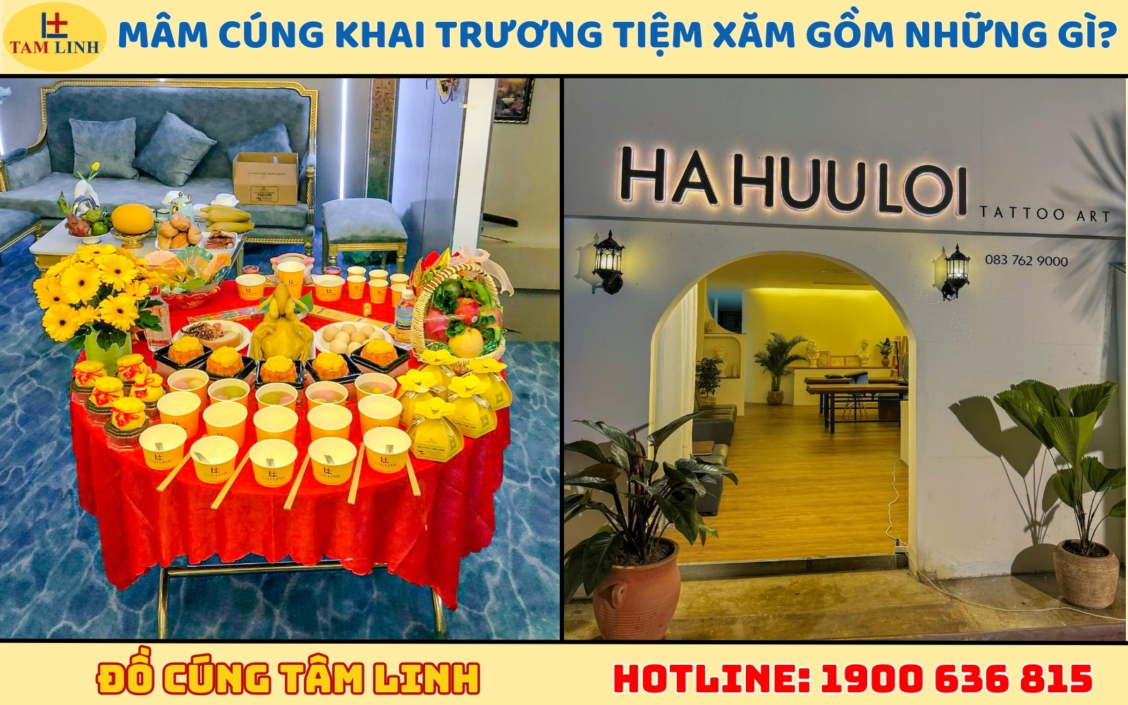mâm cúng khai trương tiệm xăm gồm những gì