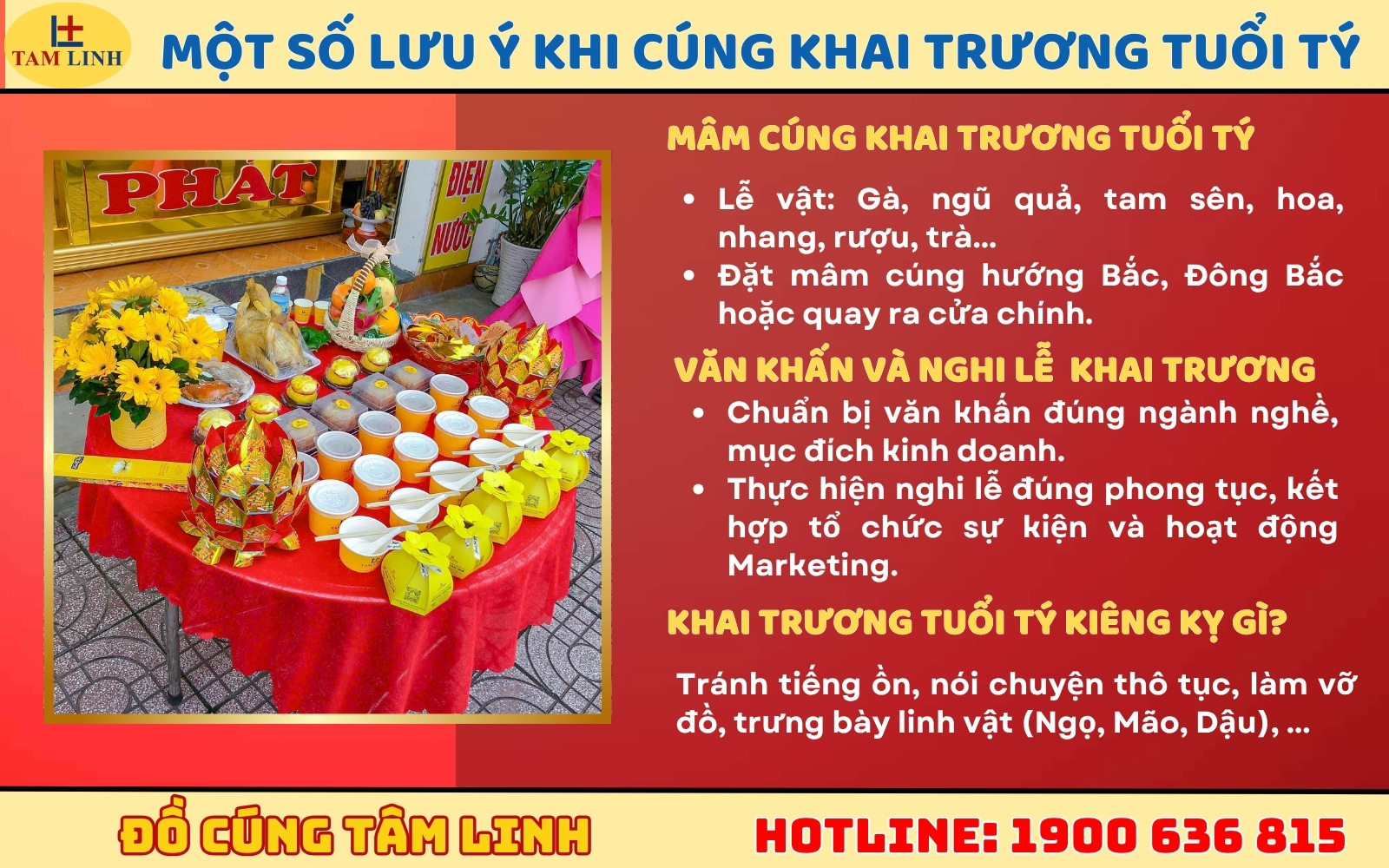 Một số lưu ý khi cúng khai trương tuổi Tý