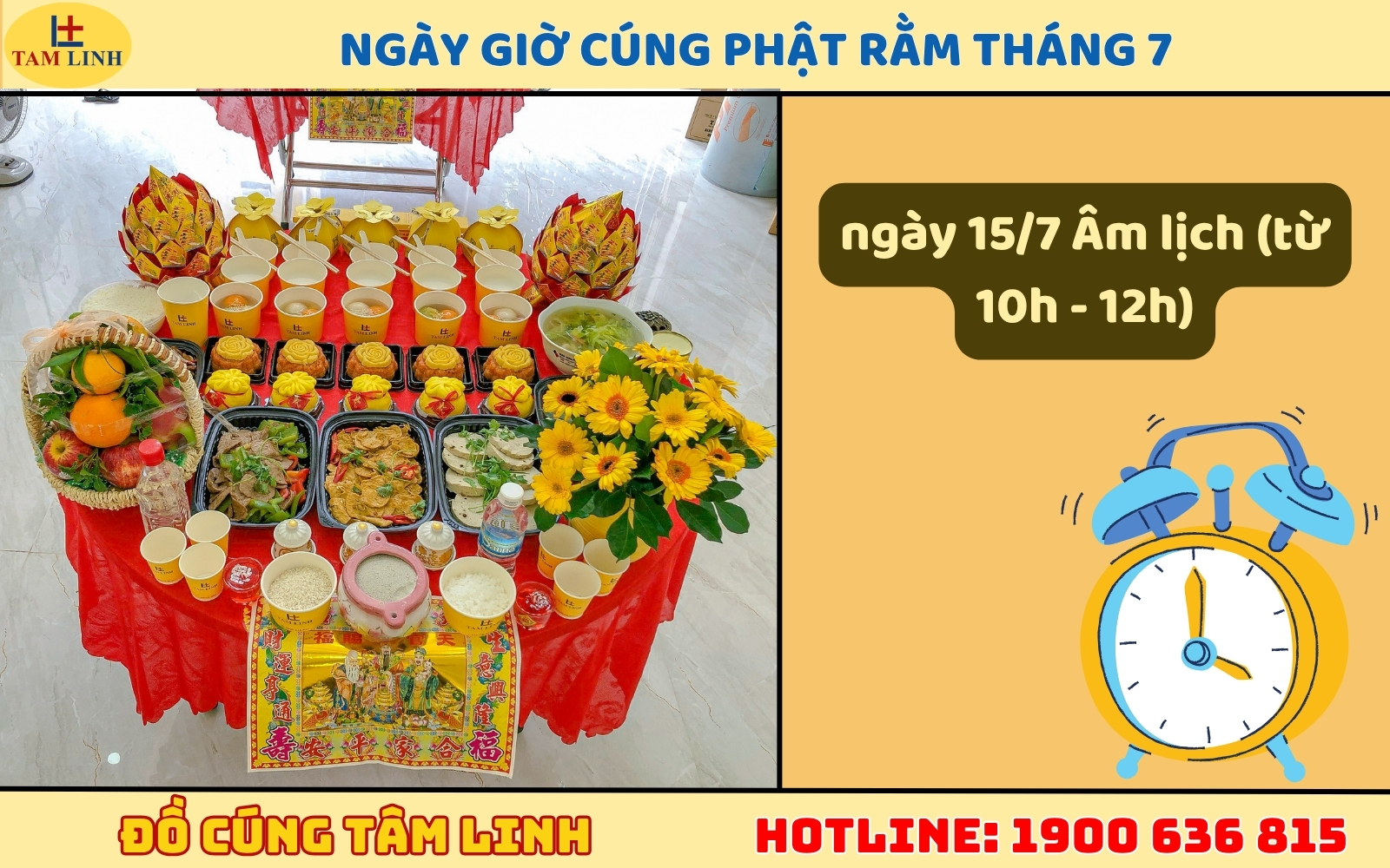 Ngày giờ cúng Phật Rằm tháng 7