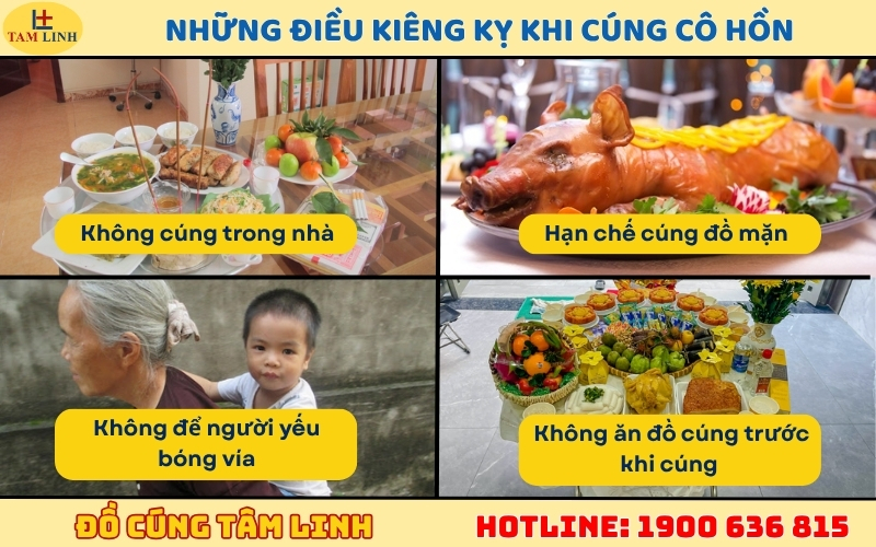 những điều kiêng kỵ khi cúng cô hồn tại nhà