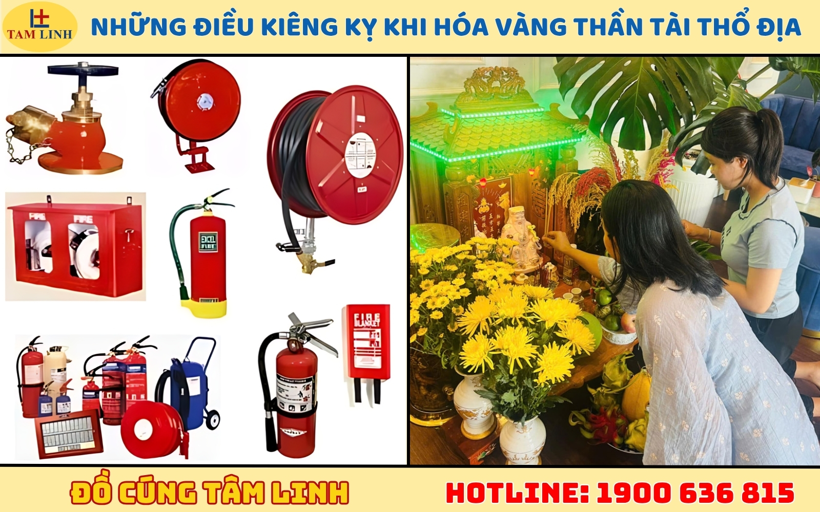 Những điều kiêng kỵ khi hóa vàng Thần Tài Thổ Địa