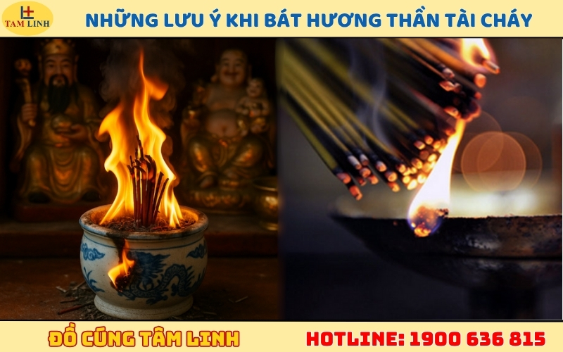 Những lưu ý quan trọng cần biết khi bát hương Thần Tài bị cháy