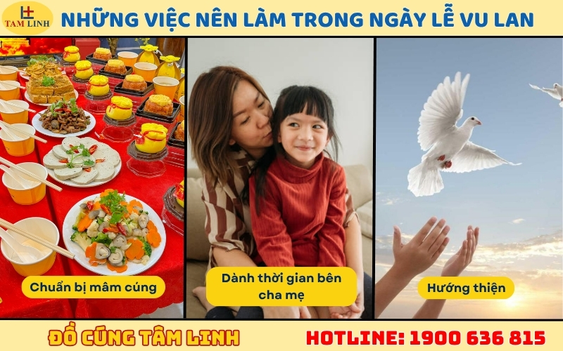 Những việc nên làm trong ngày Lễ Vu Lan