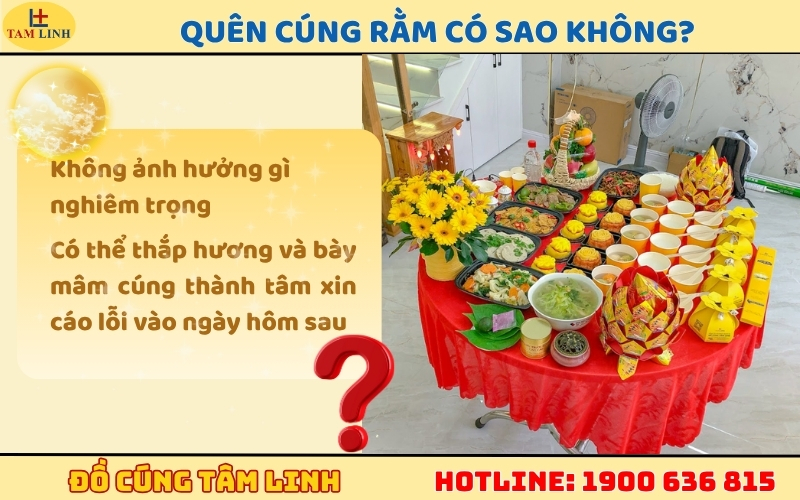 Quên cúng Rằm có sao không