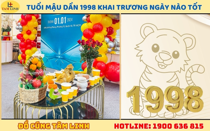 Tuổi Mậu Dần 1998 khai trương ngày nào tốt