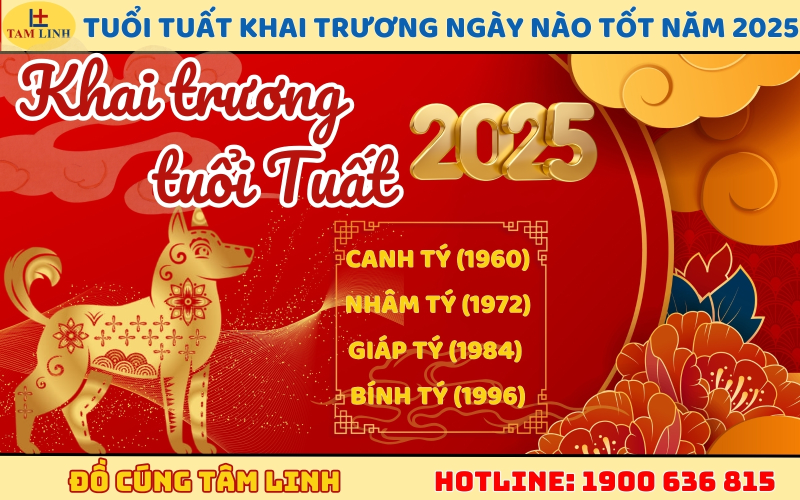 Tuổi Tuất khai trương ngày nào tốt năm 2025 thu hút vận may