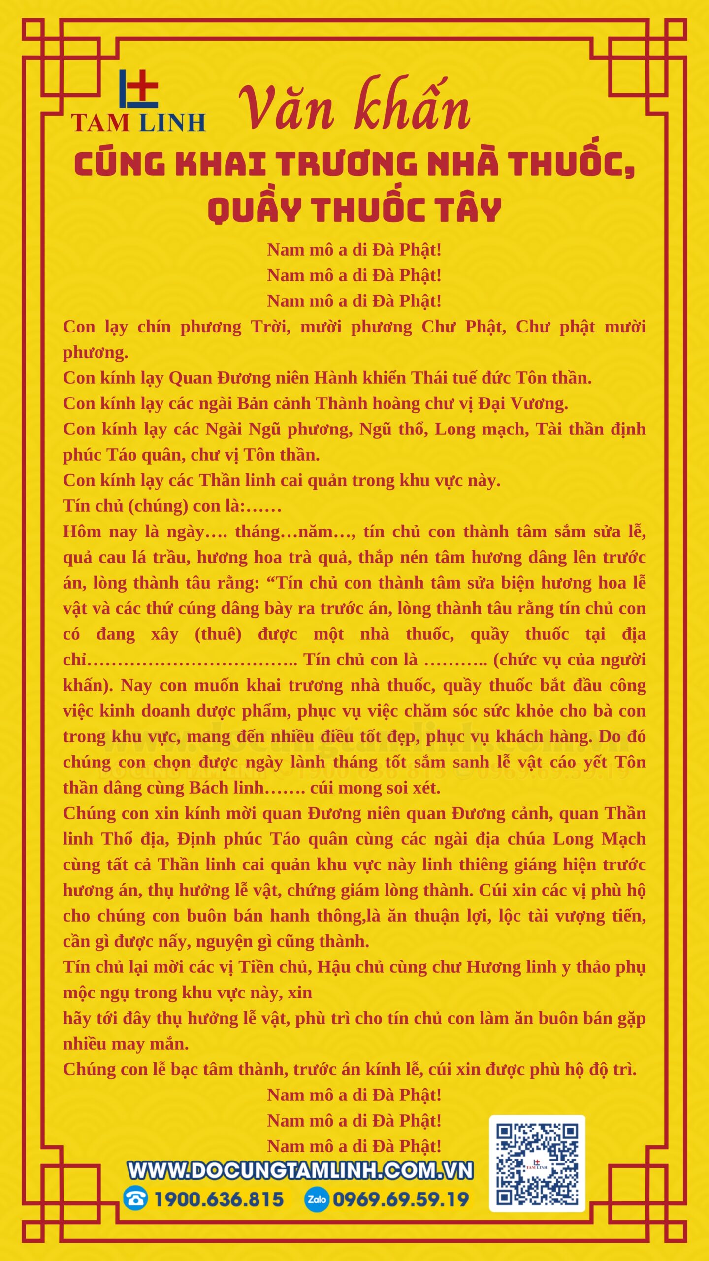 Bài cúng khai trương nhà thuốc, quầy thuốc tây