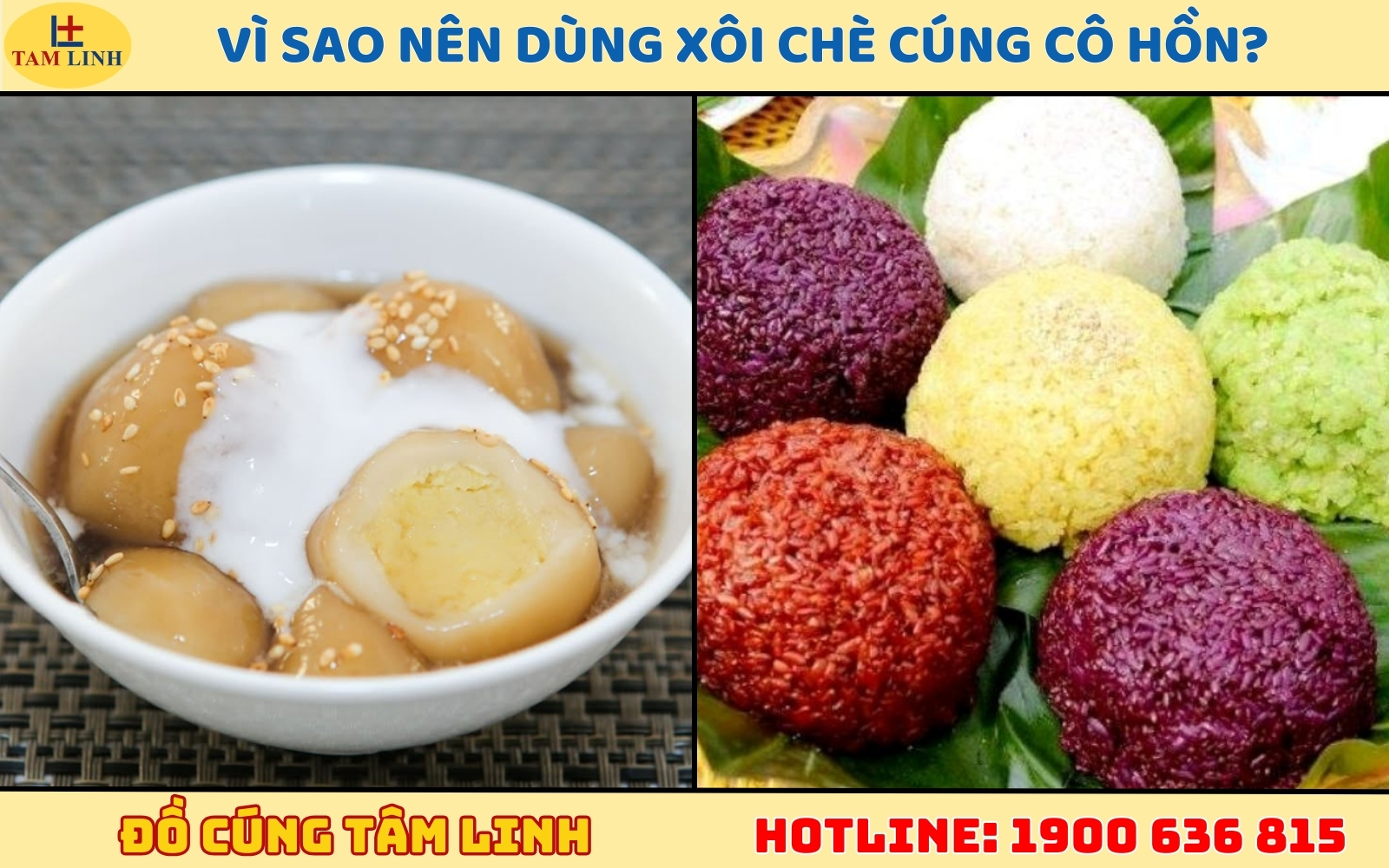 Vì sao nên dùng xôi chè cúng cô hồn
