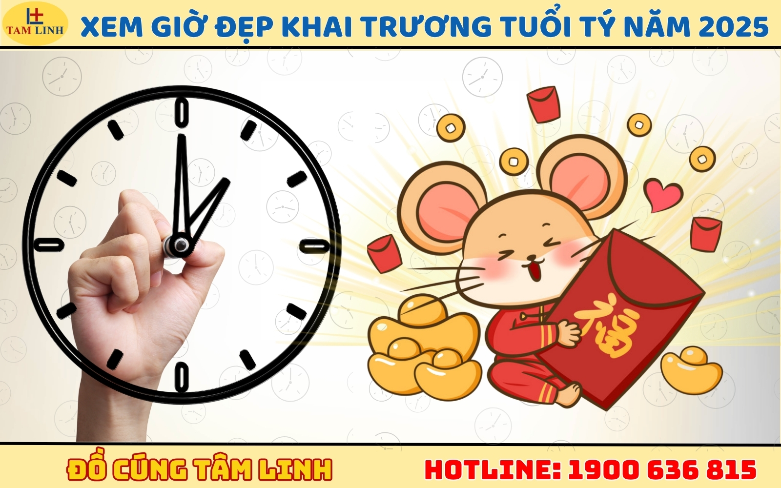 Xem giờ đẹp khai trương tuổi Tý năm 2025
