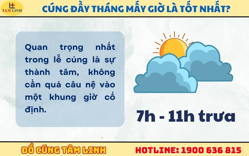 Cúng đầy tháng mấy giờ là tốt nhất