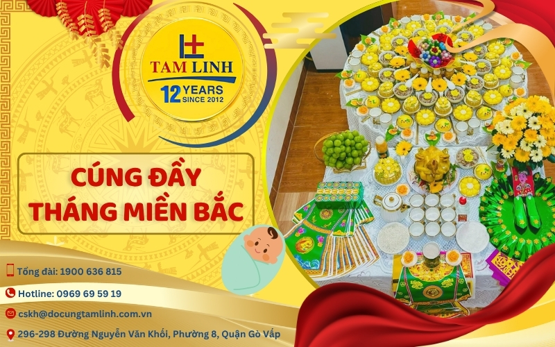 Cúng đầy tháng miền Bắc