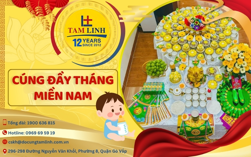 Cúng đầy tháng miền Nam